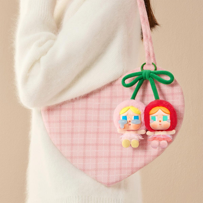 POP MART CRYBABY Crying For Love Series-Vinyl Plush Hanging Card (Love You Cherry Much)