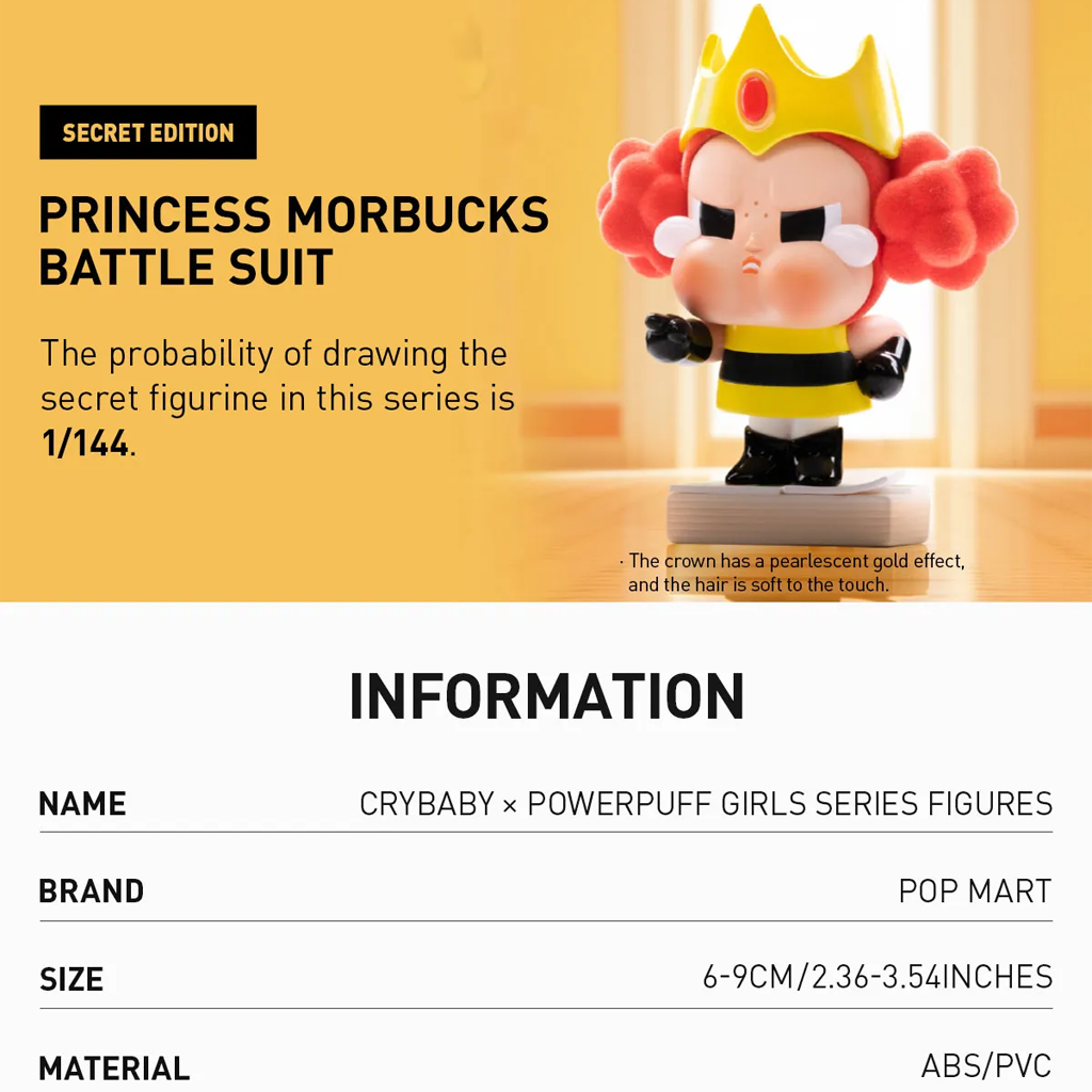 POP MART CRYBABY × Powerpuff Girls Series Figures Blind Box