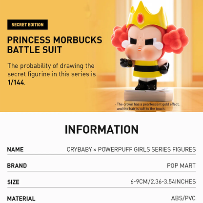 POP MART CRYBABY × Powerpuff Girls Series Figures Blind Box