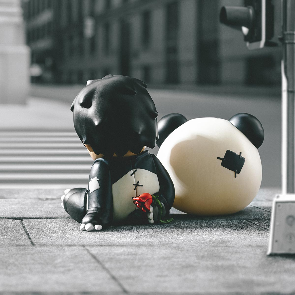 POP MART Hirono Doll Panda Figure – LAMOUR Beauty & Life POP MART Hirono Doll Panda Figure – LAMOUR Beauty & Life