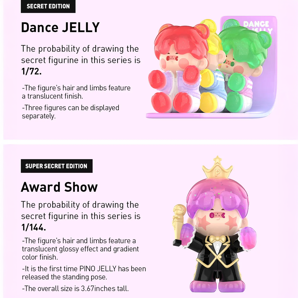POP MART PINO JELLY Star Project Series Figures Blind Box