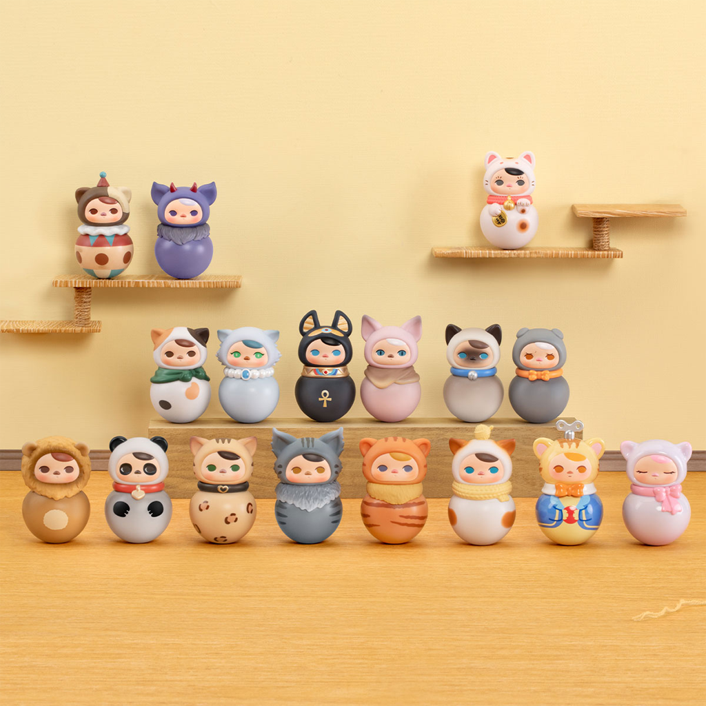 POP MART PUCKY Roly-Poly Kitty Series Figures Blind Box