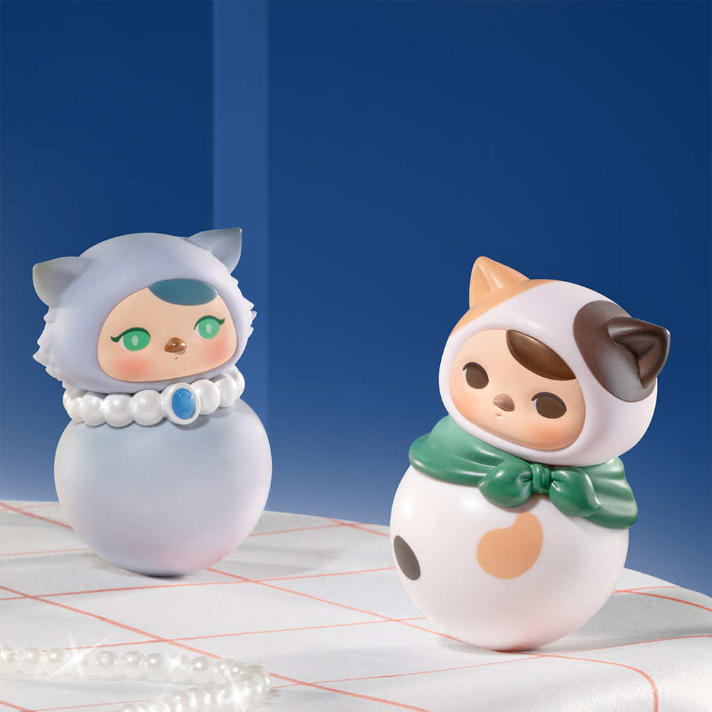POP MART PUCKY Roly-Poly Kitty Series Figures Blind Box