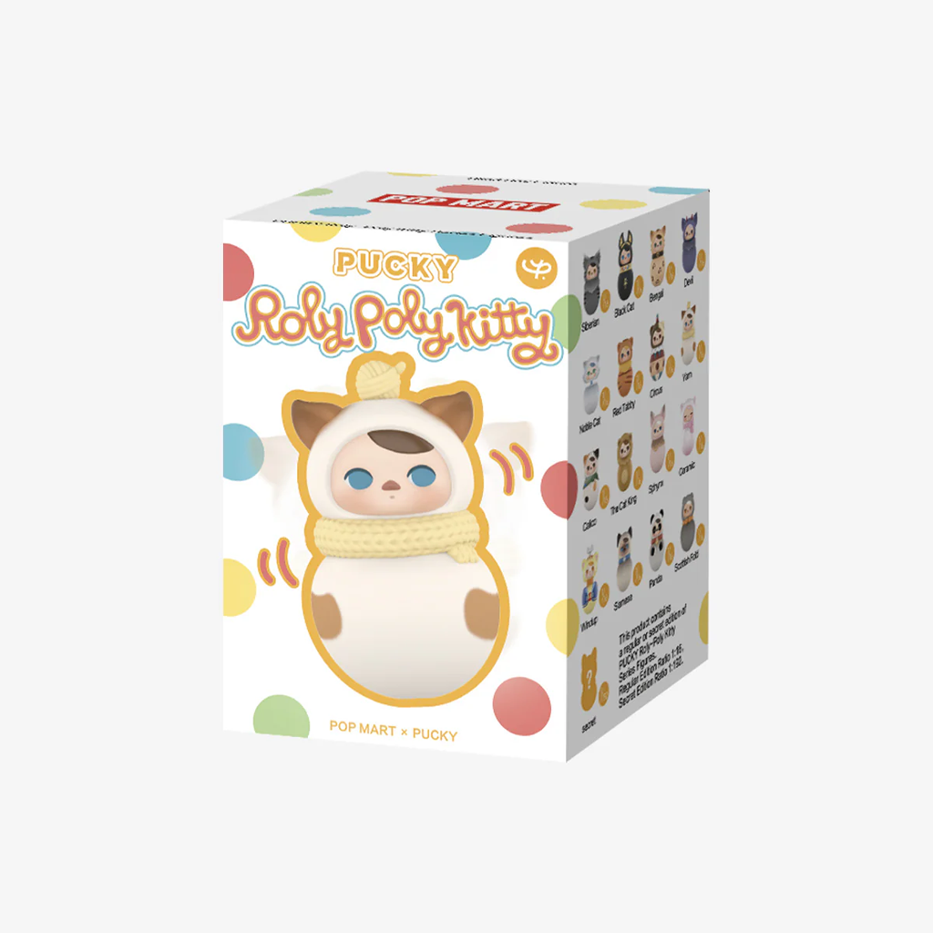 POP MART PUCKY Roly-Poly Kitty Series Figures Blind Box