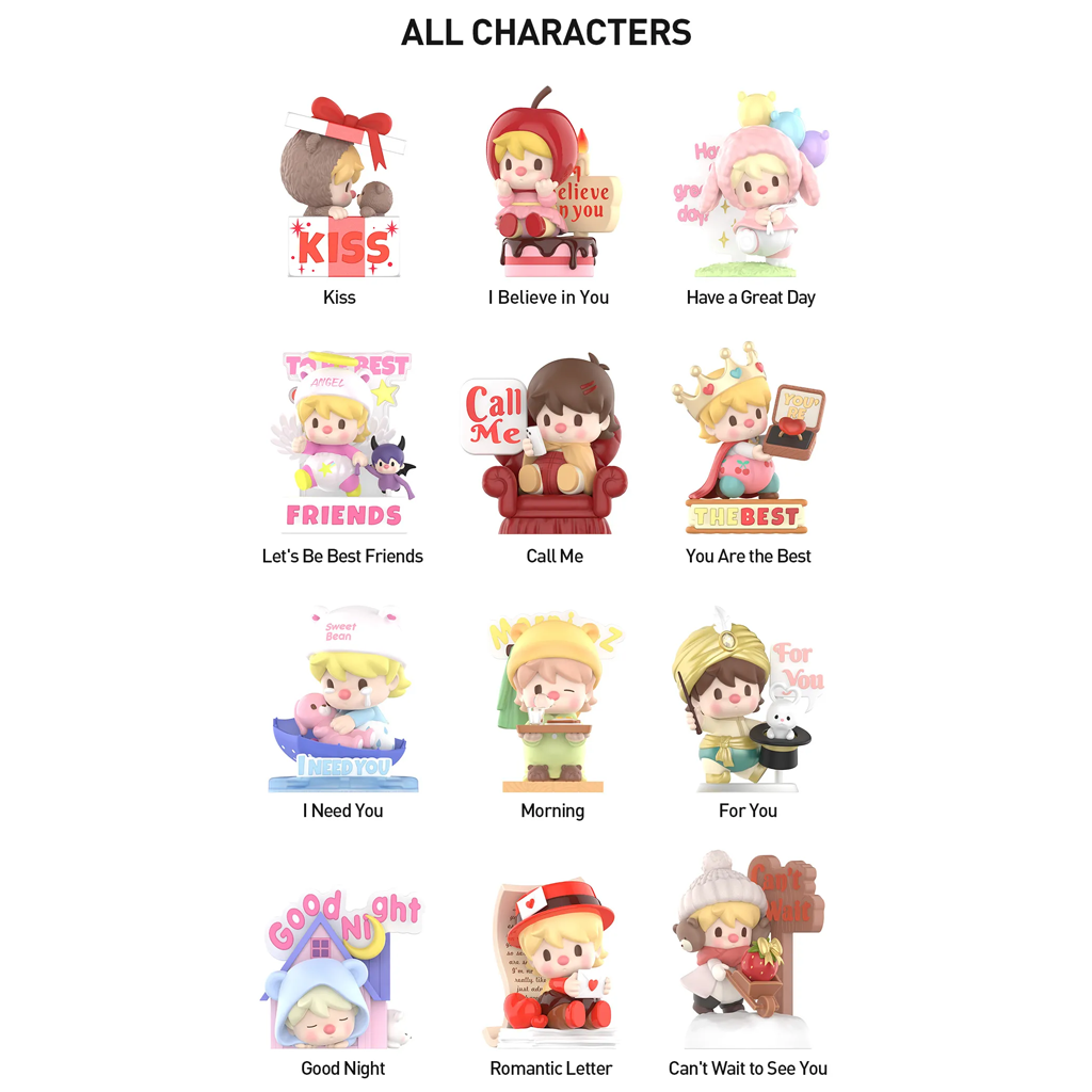POP MART Sweet Bean The Language of Love Series Figures Blind Box