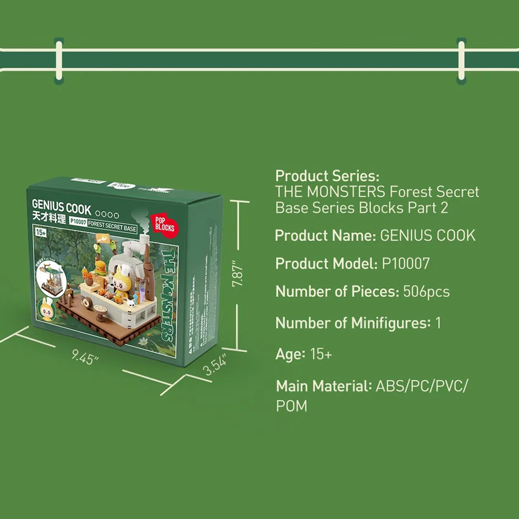POP MART THE MONSTERS Forest Secret Base Series Blocks Part 2 - Genius Cook