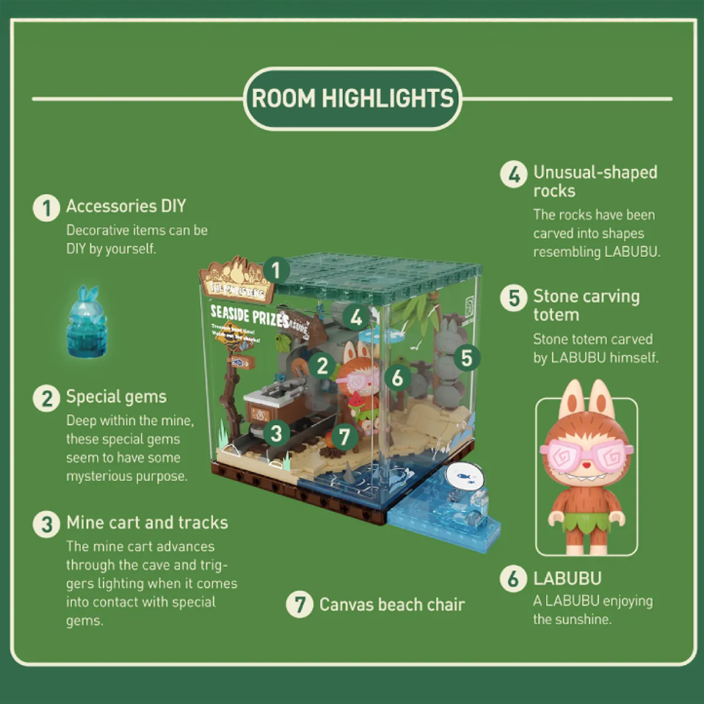 POP MART THE MONSTERS Forest Secret Base Series Blocks Part 2-Seaside Prizes