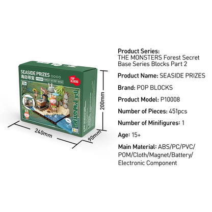 POP MART THE MONSTERS Forest Secret Base Series Blocks Part 2-Seaside Prizes