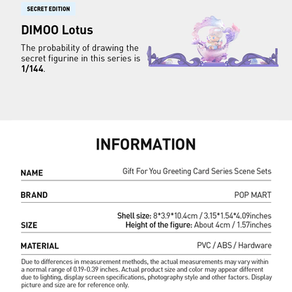 POP MART Gift For You Greeting Card Series Scene Sets Blind Box