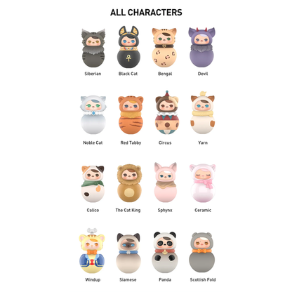 POP MART PUCKY Roly-Poly Kitty Series Figures Blind Box