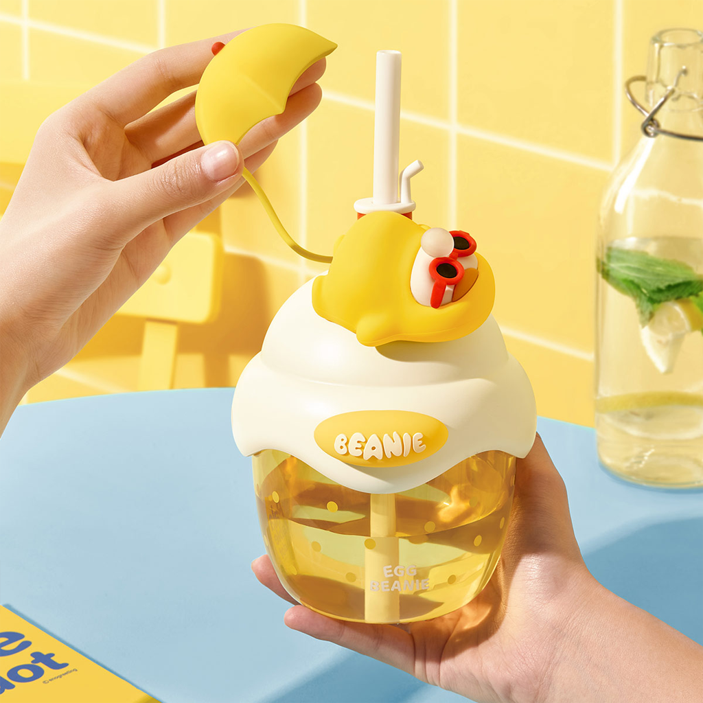 POP MART PUCKY Egg Beanie Series-Straw Cup