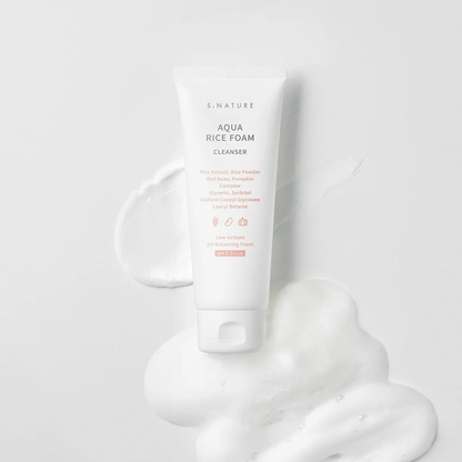 S.NATURE Aqua Rice Foam Cleanser 160ml