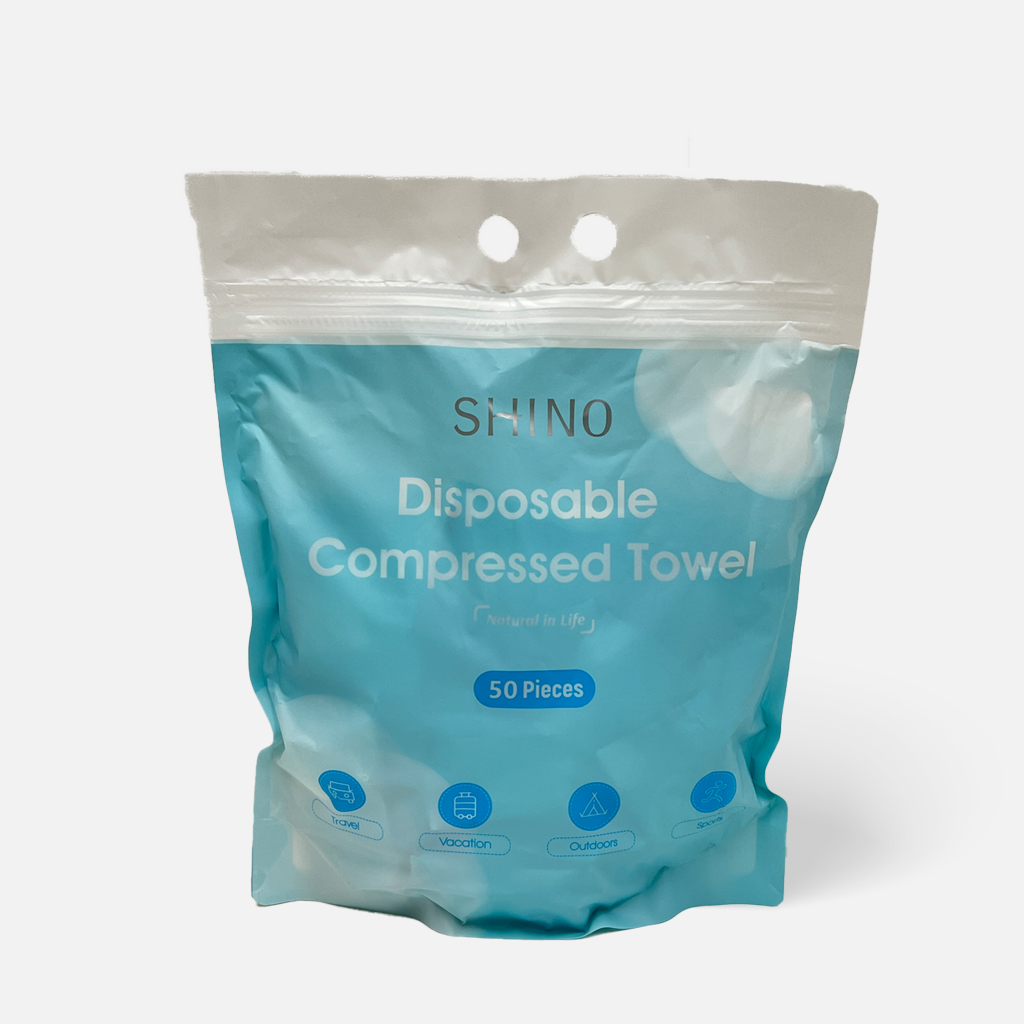 SHINO 一次性压缩毛巾洗脸巾 50 片