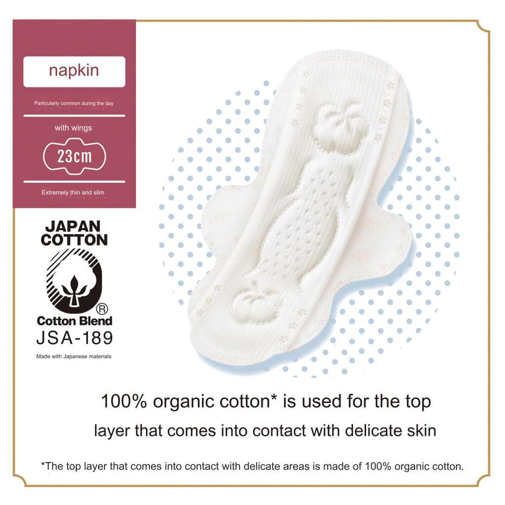 Unicharm SOFY Organic Cotton Slim Daytime 23cm with Wings 15pcs
