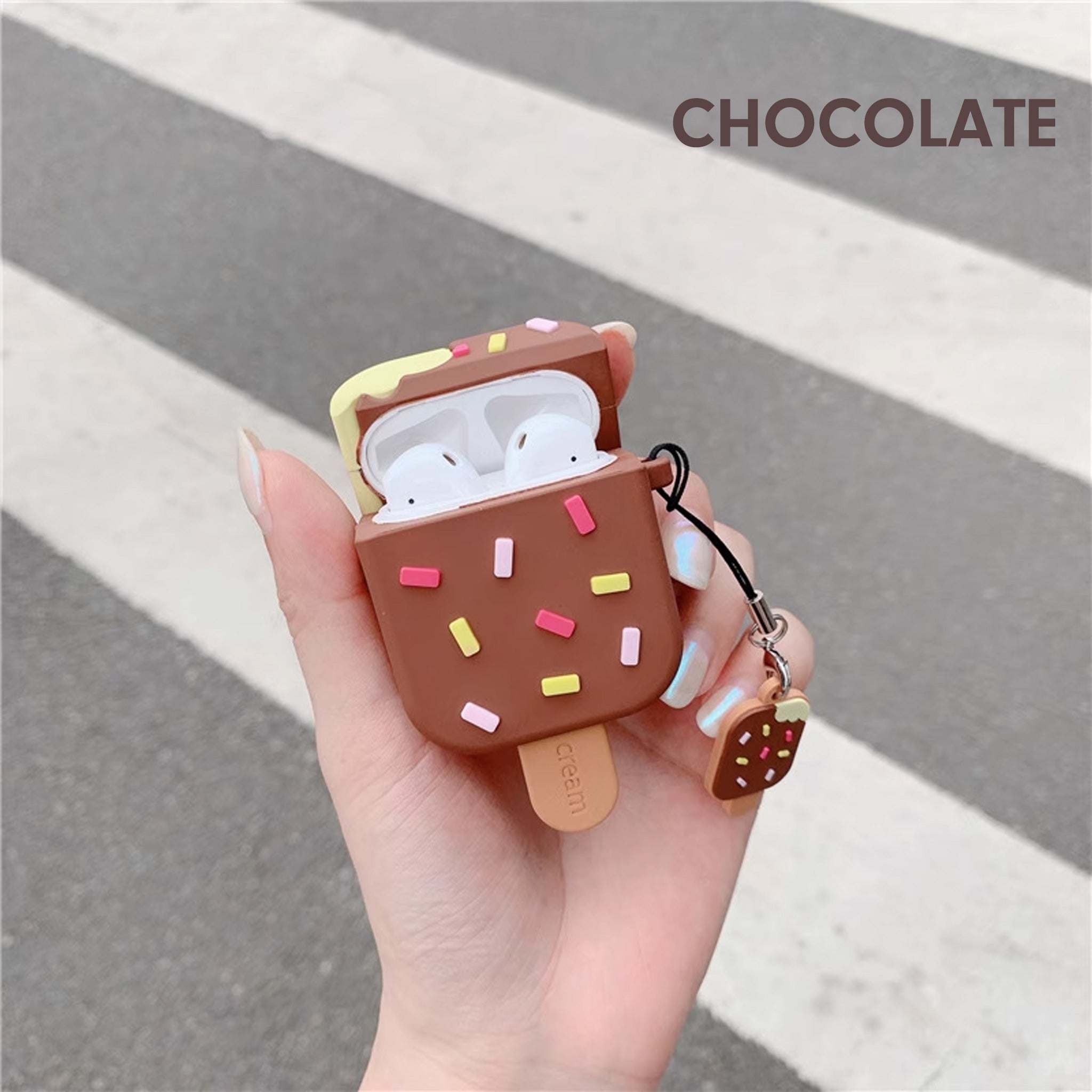 Silicone Ice Cream Aipods Case