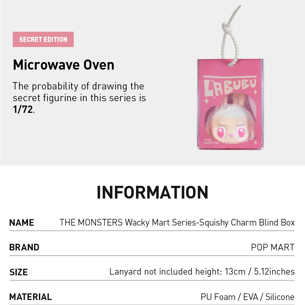 POP MART THE MONSTERS Wacky Mart Series-Squishy Charm Blind Box