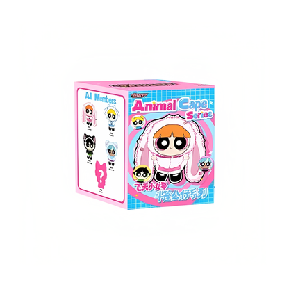 Top Toy Powerpuff Girls Cloak Doll Vinyl Plush Toy Cute Doll Ornament Blind Box