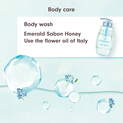 ViCREA &amp;honey Sabon Clear Gel Body Wash Emerald Sabon Honey Scent 500 ml