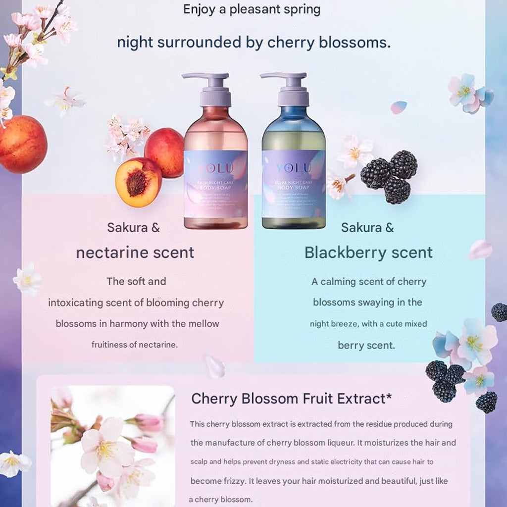 YOLU Sakura Relax Night Care Body Soap 440 ml
