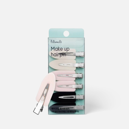 This crease-free makeup hair pin set holds hair securely without leaving marks. 