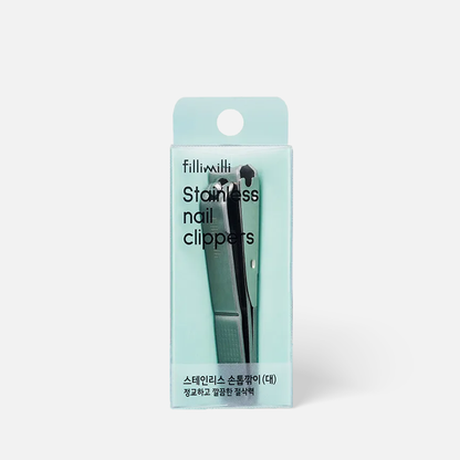 Trim nails with precision and ease using this stainless steel clipper featuring a U-shaped curved blade for a clean cut 