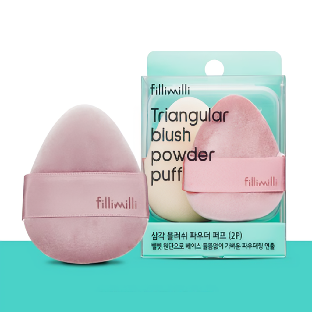 fillimilli Triangular Blush Powder Puff Set 2 pcs