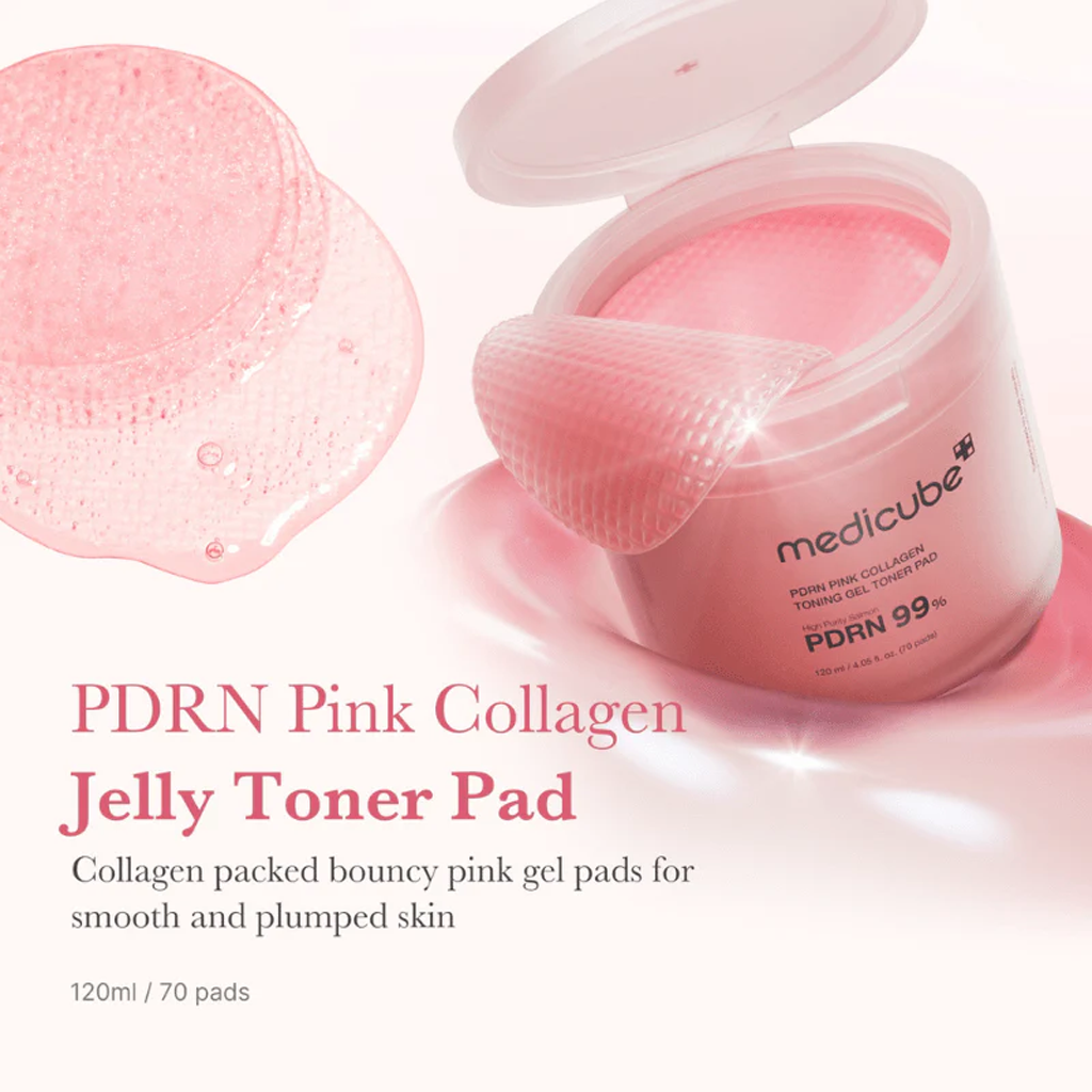 medicube PDRN Pink Collagen Toning Gel Toner Pad 70 pcs