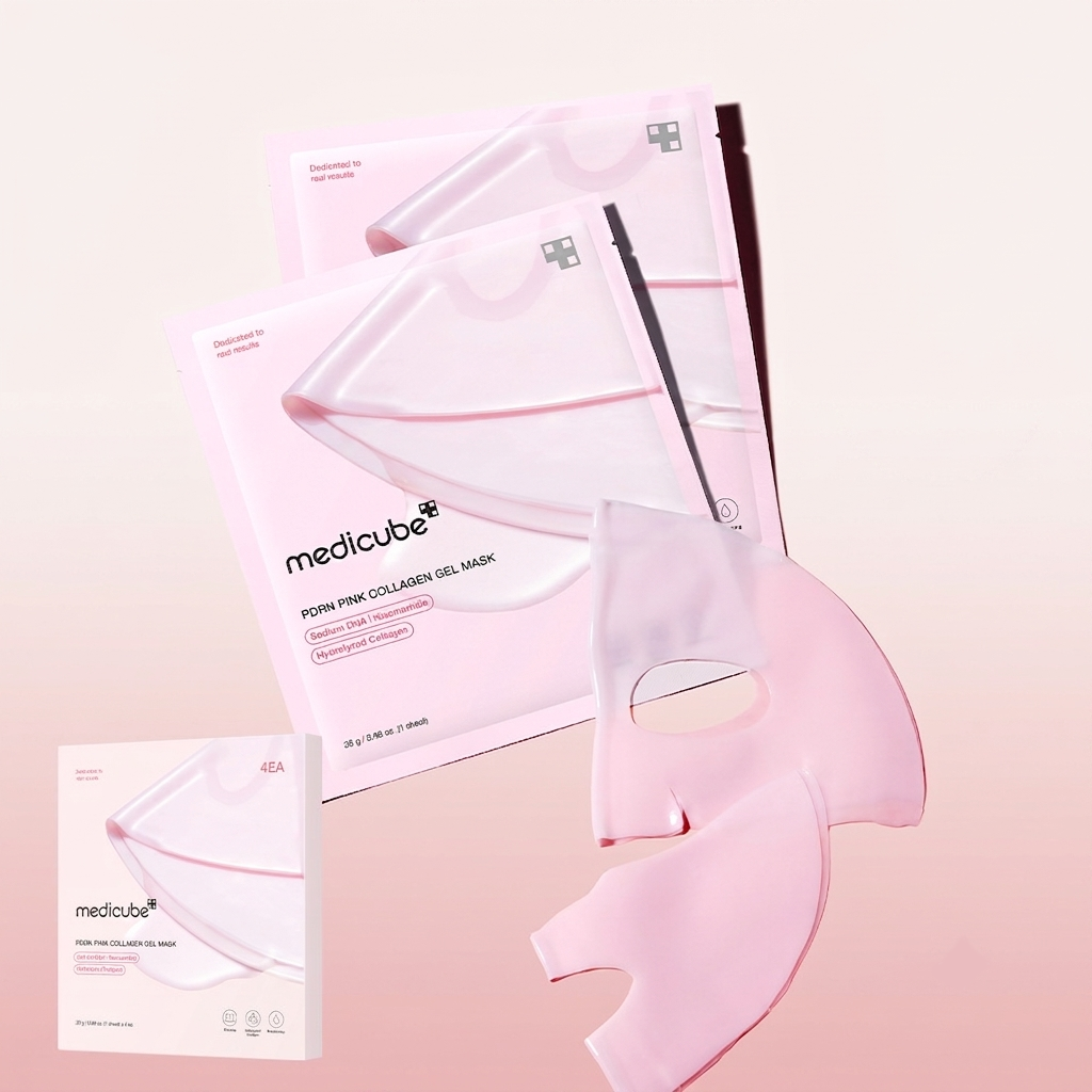 medicube PDRN Pink Collagen Gel Mask 4pcs