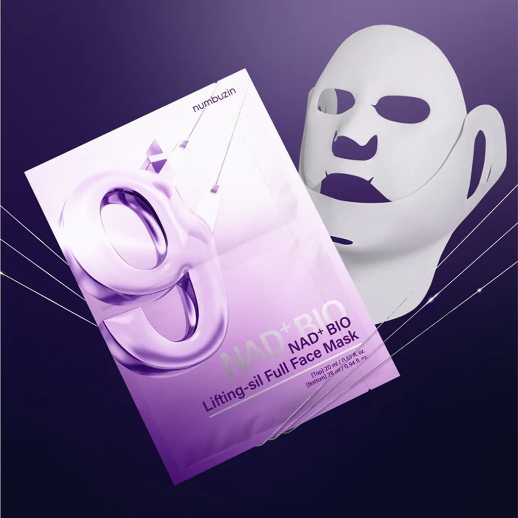 numbuzin No.9+ NAD Bio Lifting Full Cover Facial Mask 4 pcs